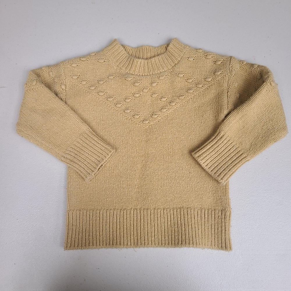 Rylee+Cru Knit Gold Sweater 2/3T